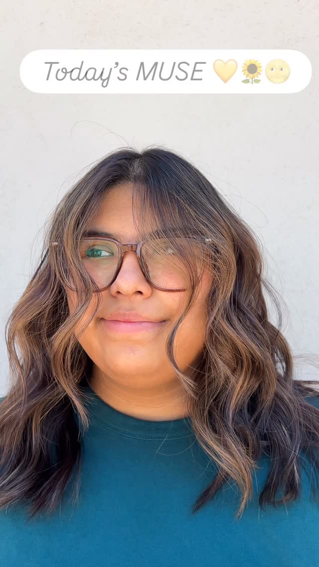Warm caramel balayage & soft movement